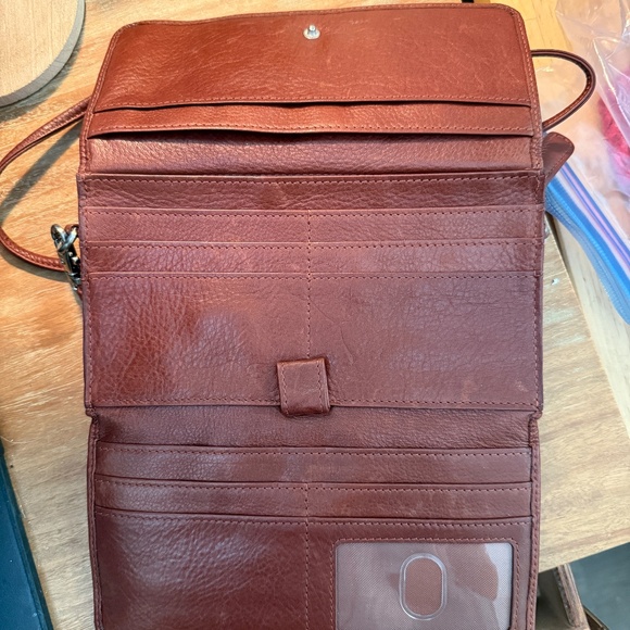 Overland All-Leather Crossbody Bag – Rich Brown  ✨ Brand New / Never Used ✨ - Picture 4 of 4